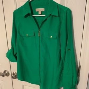 Gorgeous green Michael Kors zip top